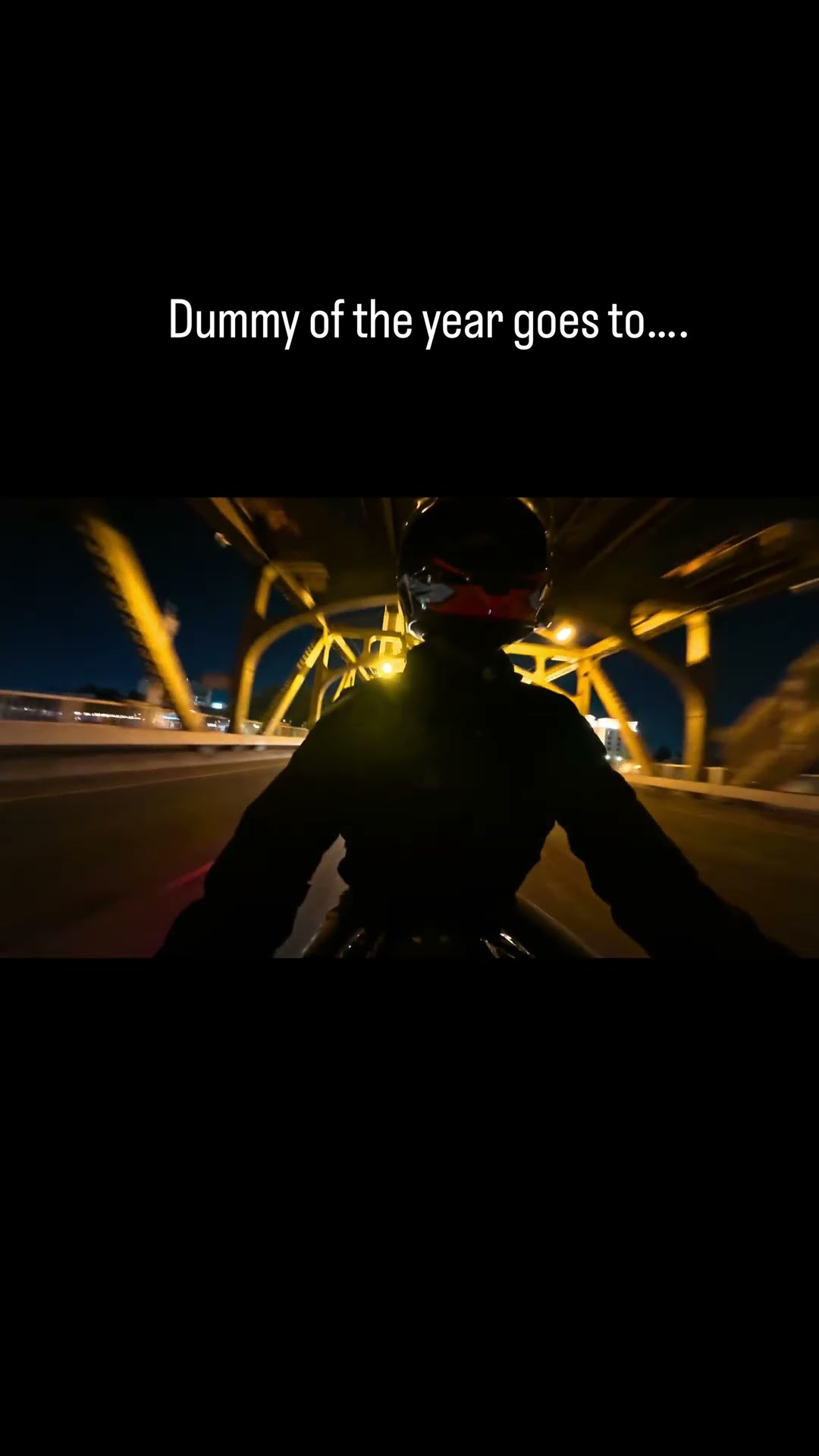 Night ride across the bridge